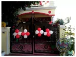 Red And White Balloon Decoration. - Image 2