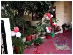 Red And White Balloon Decoration. - Image 6