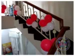 Red And White Balloon Decoration. - Image 3