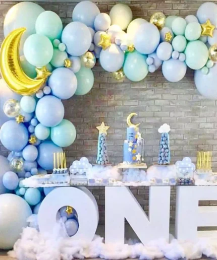 Moon & Star Theme With One Letter Table