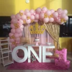 Pink Pricess With One Letter Table