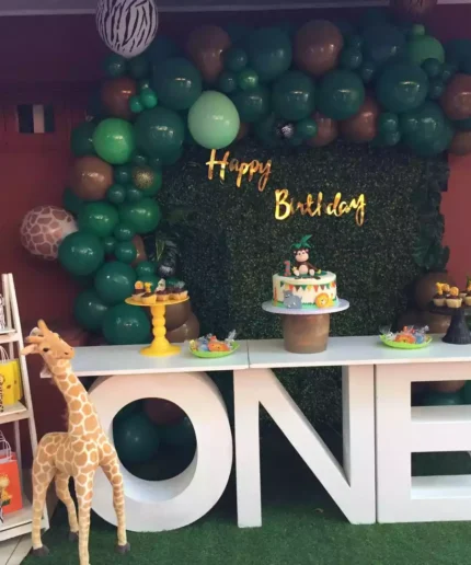 Jungle Theme With One Letter Table