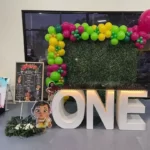 Moana Baby Theme with One Letter Table