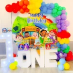 Chu Chu Rainbow Bus Theme With One Letter Table